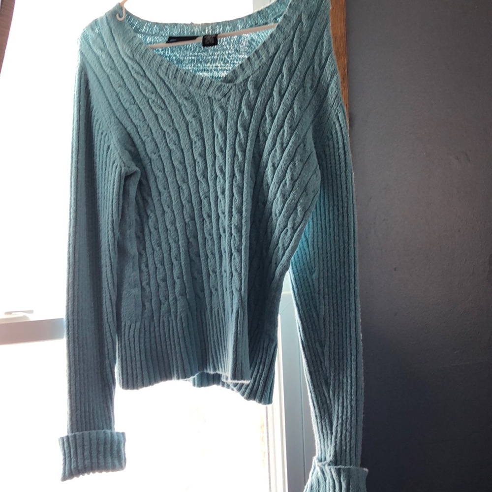 Sea blue sweater